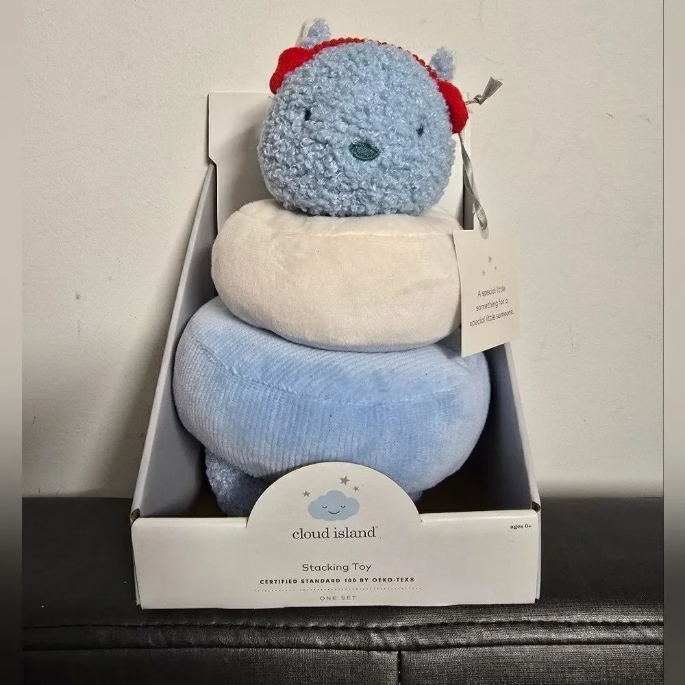 Cloud Island Squirrel Stacking Baby Toy, NEW
